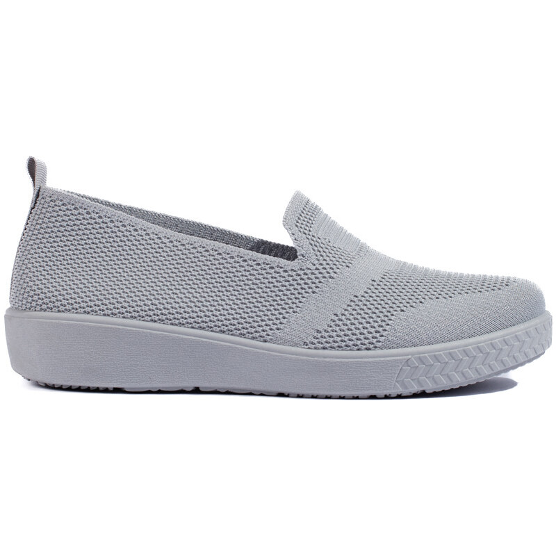 SHELVT NAZOUVACÍ ŠEDÉ TENISKY SLIP ON Šedá