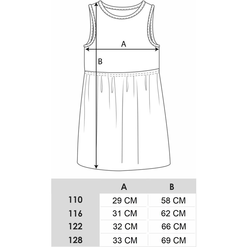 Yoclub Kids's Sleeveless Summer Girls' Dress UDK-0011G-A100