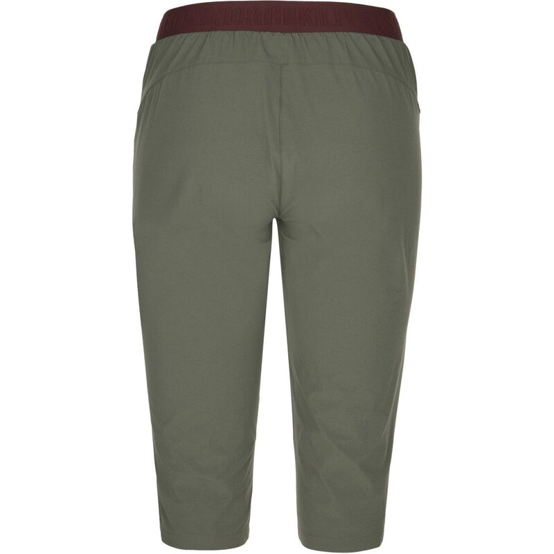 Dámské outdoorové 3/4 kalhoty Kilpi MEEDIN-W khaki