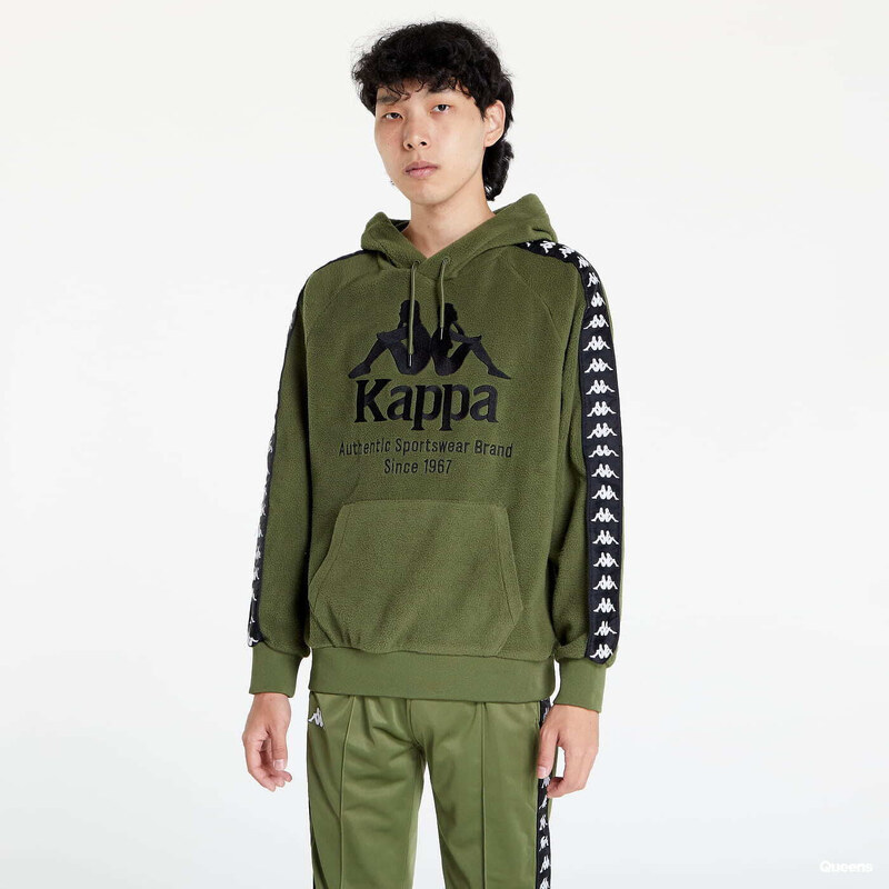 Pánská mikina Kappa 222 Banda Viper Hoodie Green