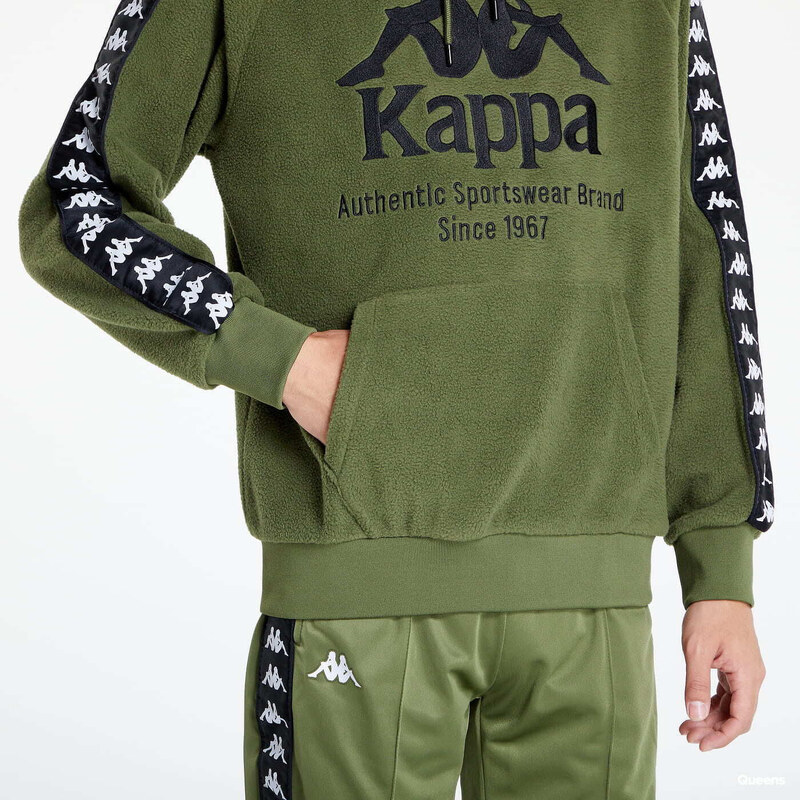 Pánská mikina Kappa 222 Banda Viper Hoodie Green