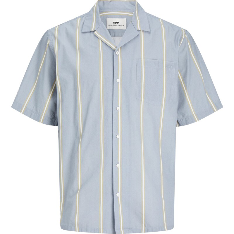 JACK & JONES Košile CAIN chladná modrá / medová / bílá