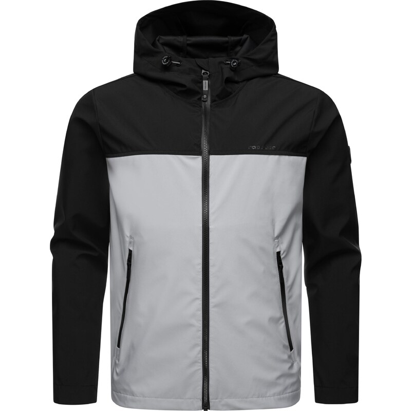 Ragwear Funkční bunda světle šedá / černá