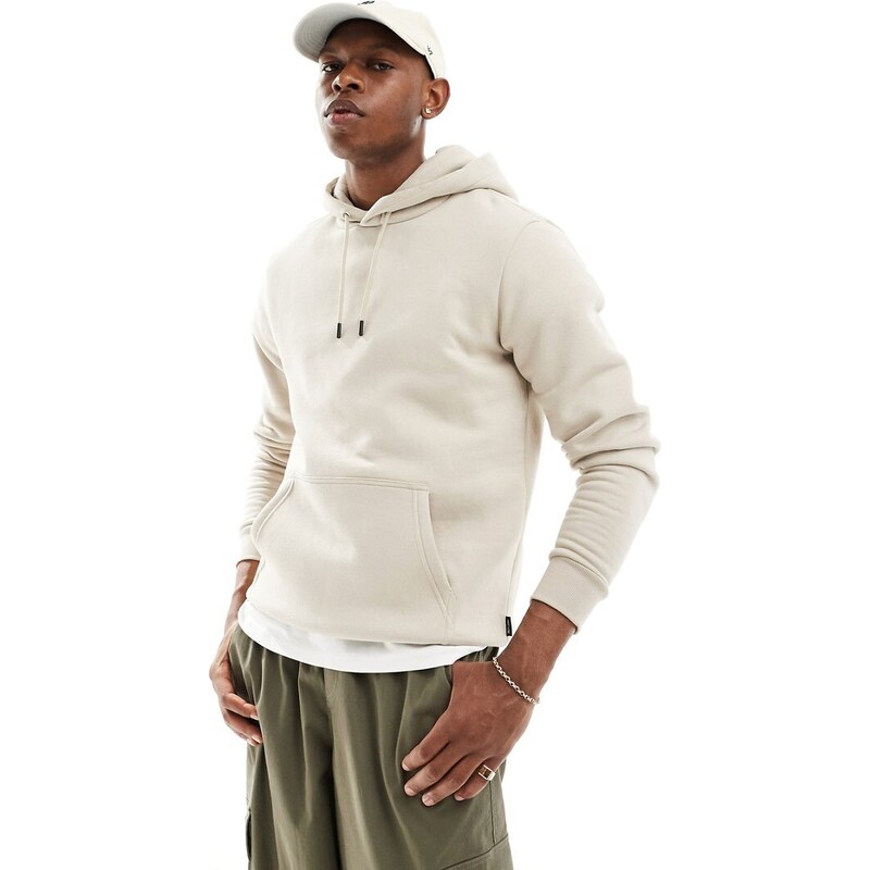 ONLY & SONS hoodie in stone-Neutral