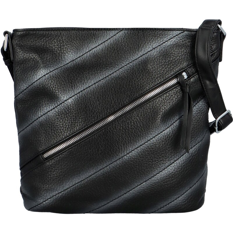 Maria C. Trendy dámská koženková crossbody kabelka Ewoona, černá