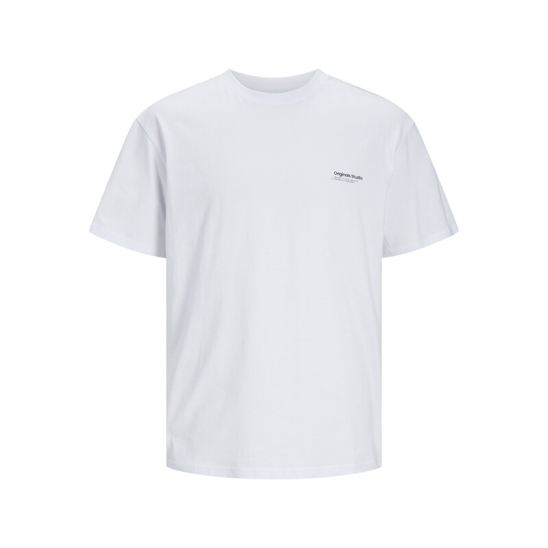 JACK & JONES Tričko JORVestebro černá / bílá