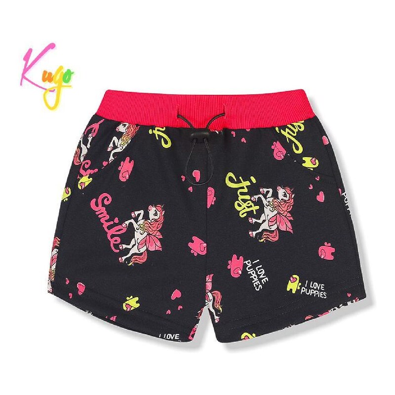 Dívčí kraťasy Kugo FS6796, tmavě modré, vel. 98