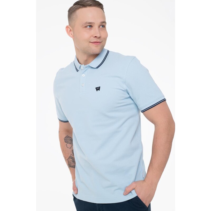 tričko Wrangler POLO SHIRT DREAM BLUE