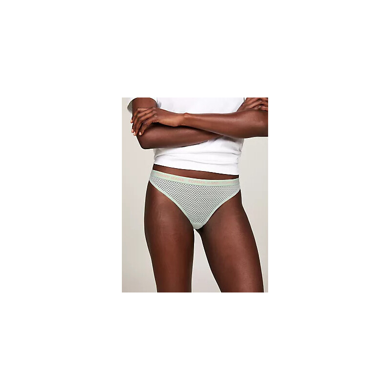 Dámská balení 3P HR THONG LACE (EXT SIZES) UW0UW050100XA - Tommy Hilfiger