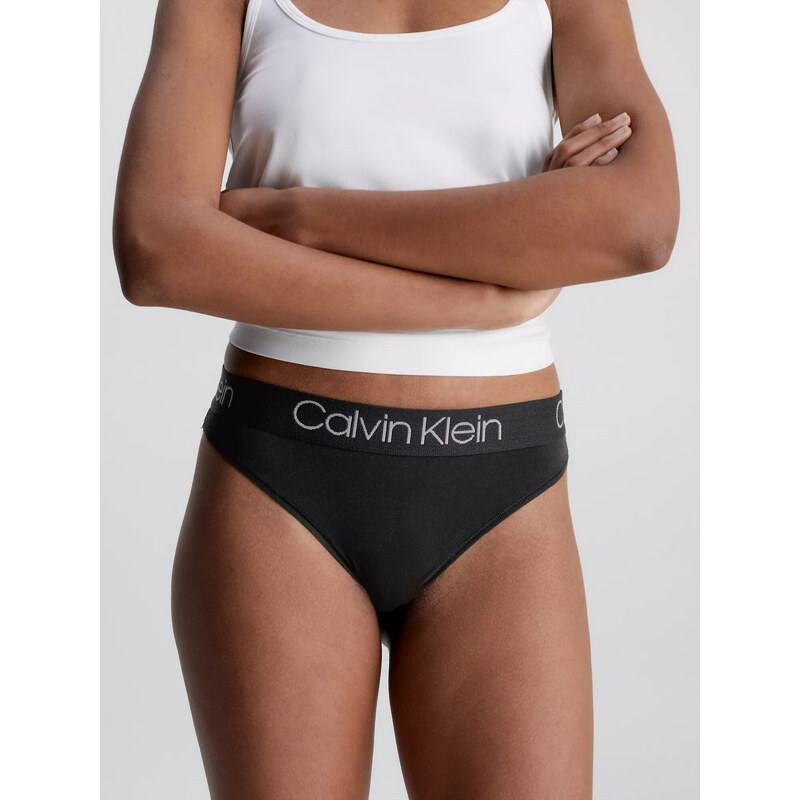 Dámské spodní prádlo Dárkové balení 3PK HIGH LEG TANGA 000QD3758E999 - Calvin Klein