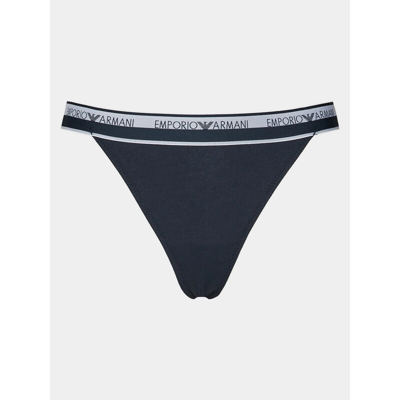 Dámská tanga 2Pack tm. modrá model 19916501 - Emporio Armani