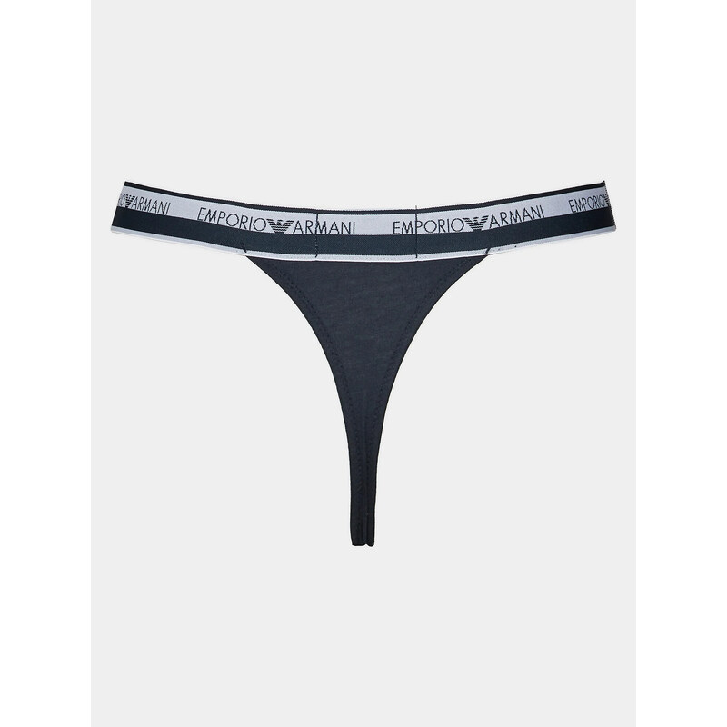 Dámská tanga 2Pack tm. modrá model 19916501 - Emporio Armani