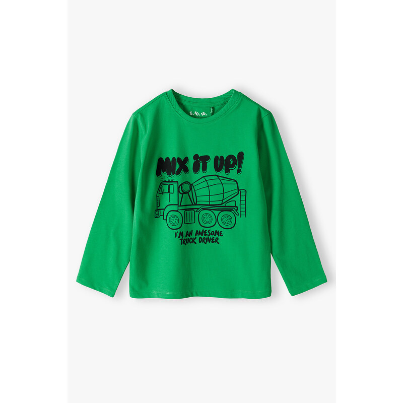 5.10.15. Chlapecké zelené tričko dlouhý rukáv Automix