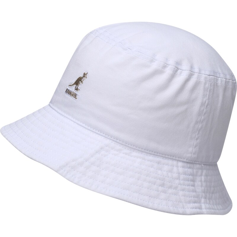KANGOL Klobouk hnědá / bílá