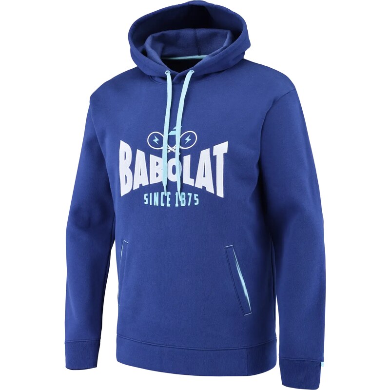 Pánská mikina Babolat Exercise Hood Sweat Men Estate Blue L