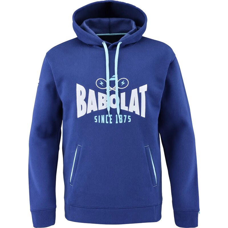 Pánská mikina Babolat Exercise Hood Sweat Men Estate Blue L