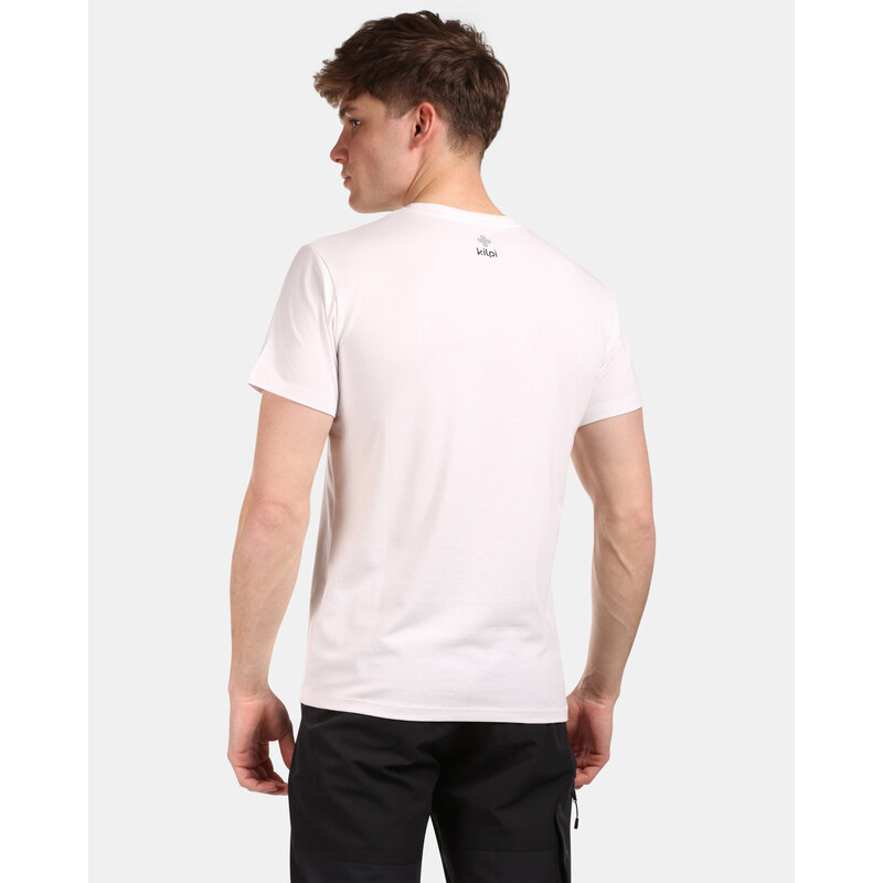 Pánské bavlněné tričko Kilpi DISCOVER-M bílá