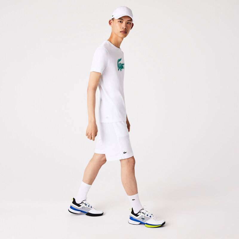 Pánské tričko Lacoste Core Performance Light White/Green M