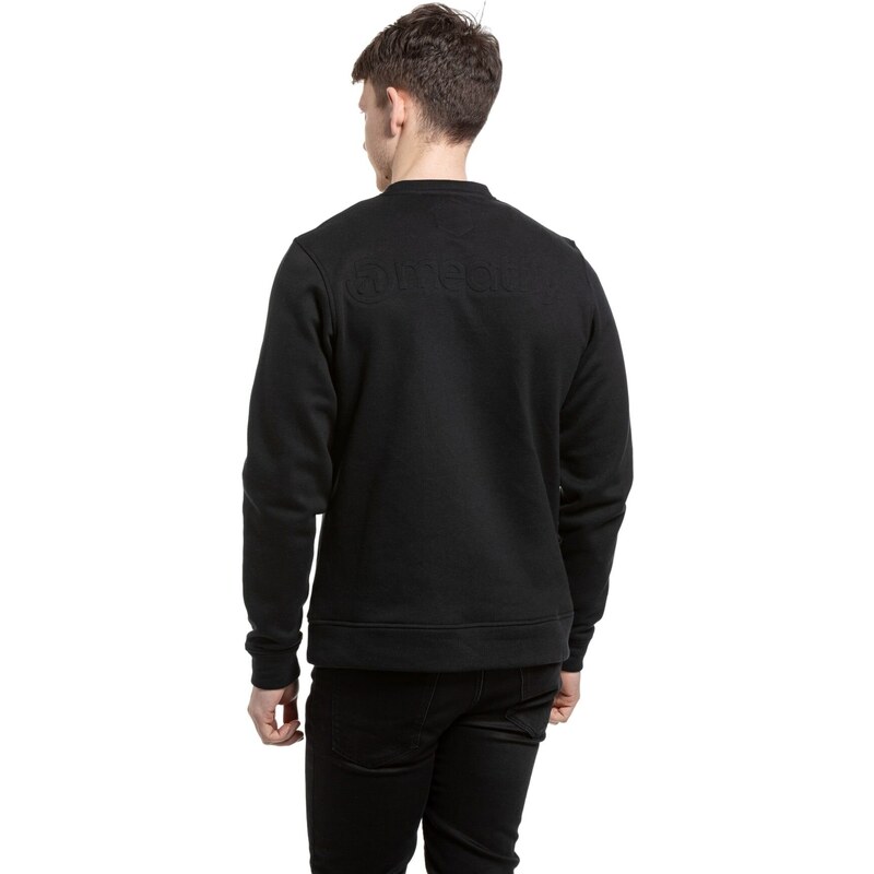 Meatfly pánská mikina Luke Crewneck Black | Černá