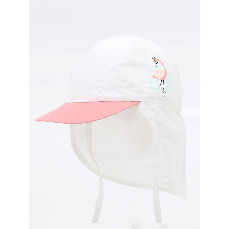 Yoclub Kids's Girls' Summer Hat With Neck Protection CLE-0120G-0100