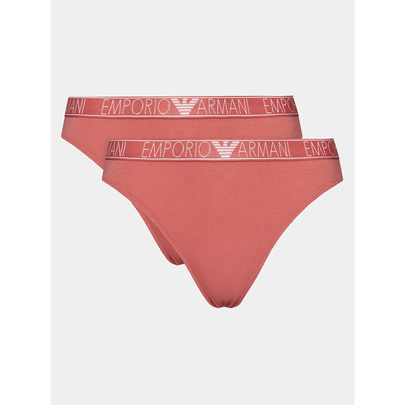 Dámské kalhotky 2Pack 164752 4R223 05373 korálové - Emporio Armani 92227369