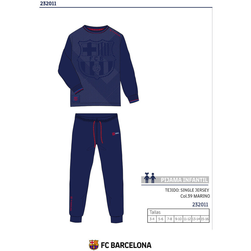 FC BARCELONA Dětské pyžamo 232011