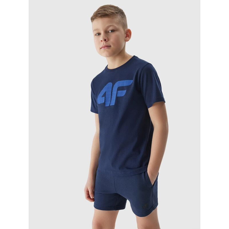 Chlapecké teplákové šortky 4F - tmavě modré