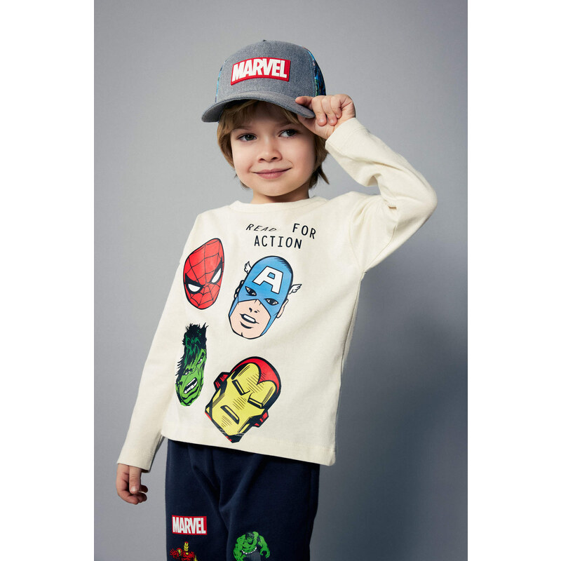 DEFACTO Baby Boy Marvel Comics Regular Fit Cotton T-Shirt