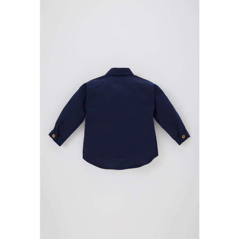 DEFACTO Baby Boy Twill Long Sleeve Shirt