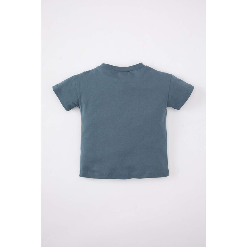 DEFACTO Baby Boy Crew Neck Sports Printed T-Shirt