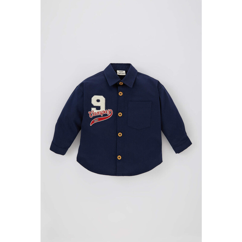 DEFACTO Baby Boy Twill Long Sleeve Shirt