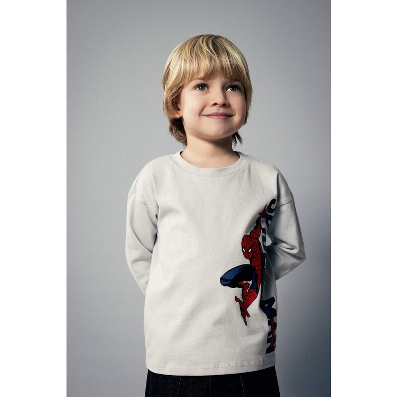 DEFACTO Baby Boy Marvel Comics Cotton Long Sleeve T-Shirt