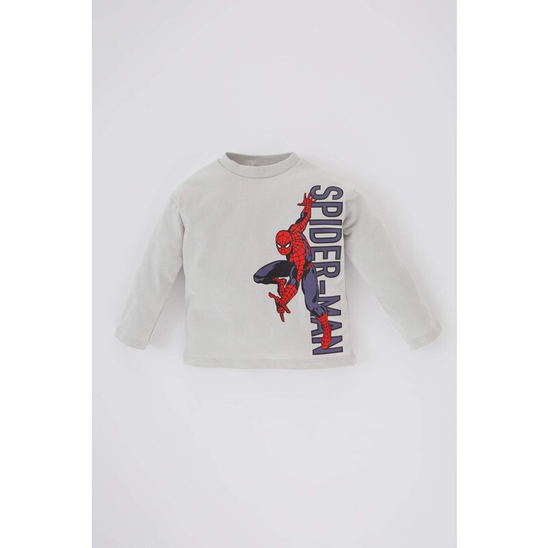 DEFACTO Baby Boy Marvel Comics Cotton Long Sleeve T-Shirt