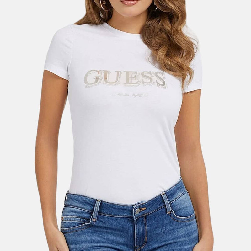 Dámské bílé triko Guess 55776