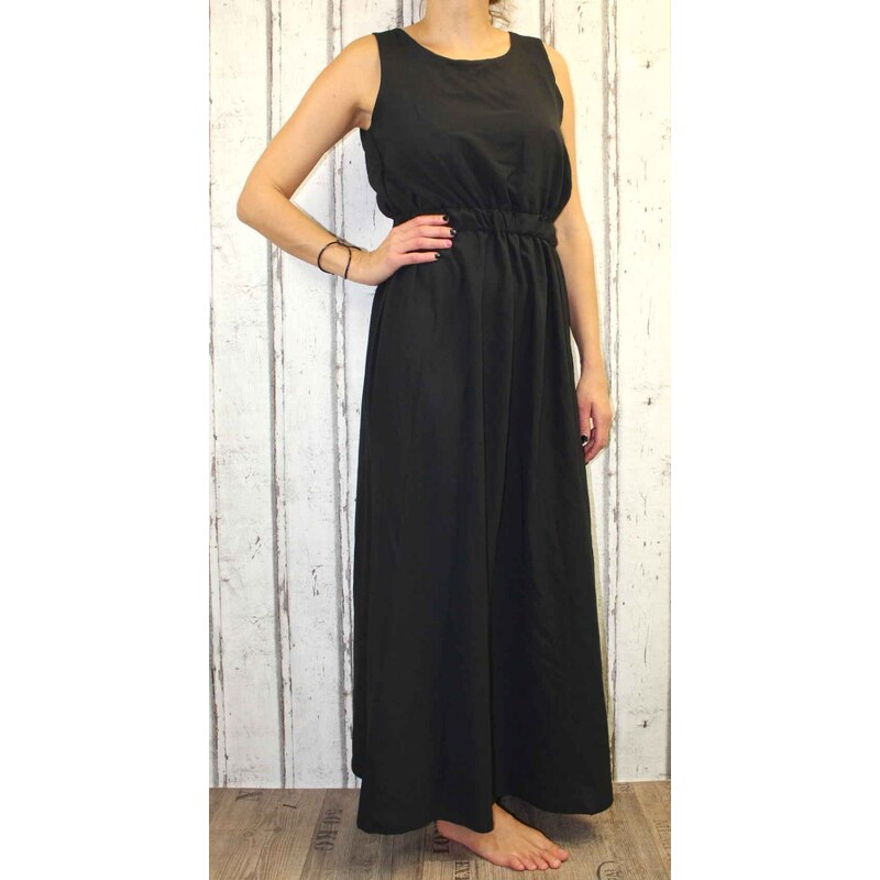 Italy Moda Dámské, letní šaty - dlouhé černé