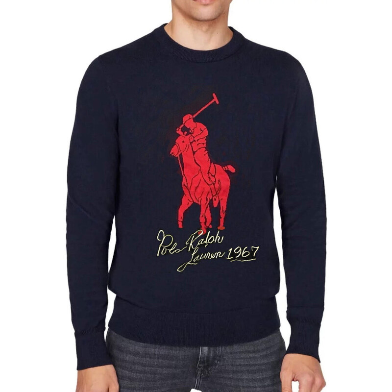 Pánský modrý svetr Ralph Lauren