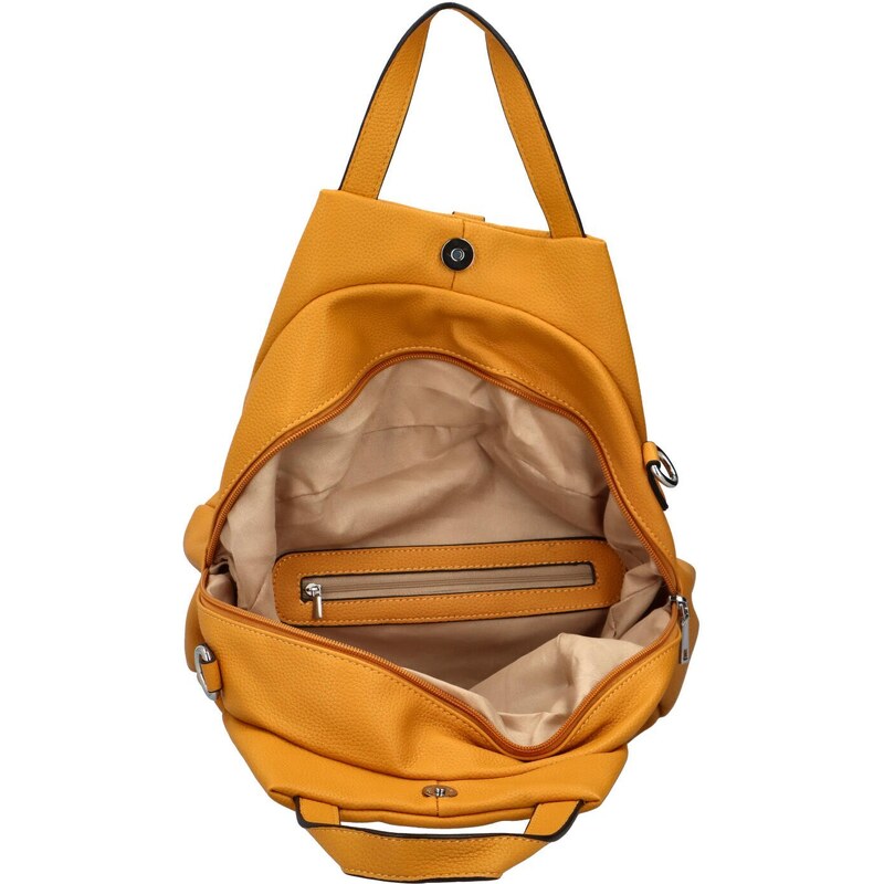Turbo bags Trendy dámský kabelko-batůžek Tarotta, žlutá