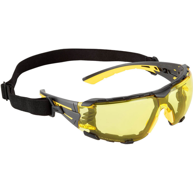 PortWest PS28 - Ochranné brýle Tech Look Pro KN jantarová