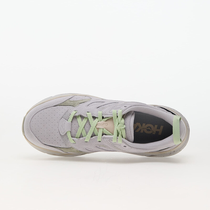 Hoka U Clifton L Suede Vaporous Grey/ Barely Green