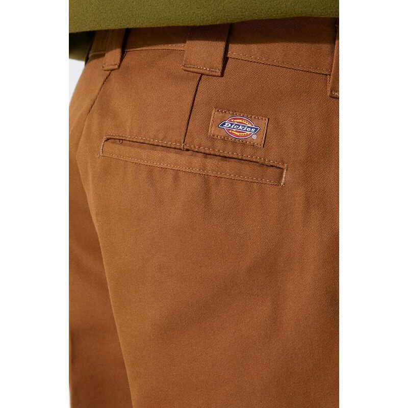 Kraťasy Dickies pánské, hnědá barva