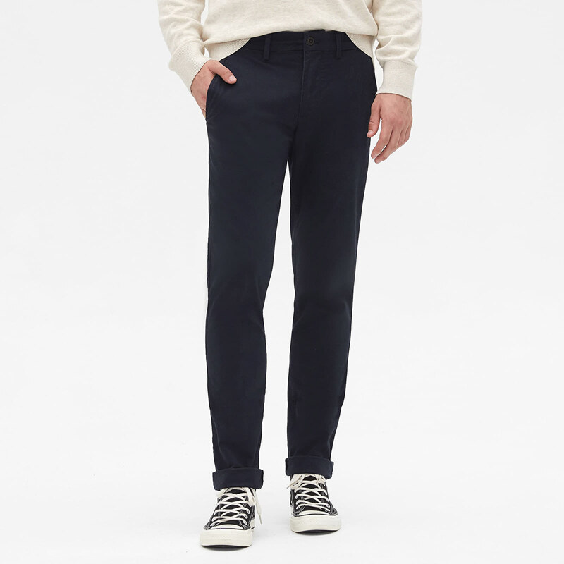 Pánské kalhoty GAP Chino Skinny Fit Pants New Classic Navy