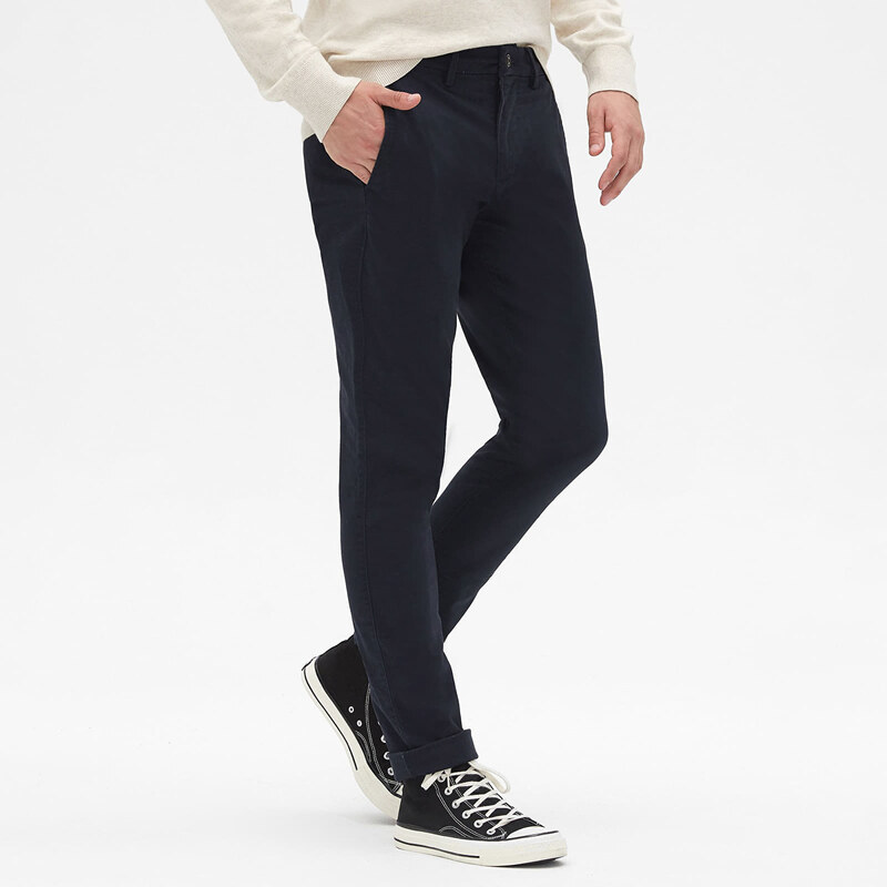 Pánské kalhoty GAP Chino Skinny Fit Pants New Classic Navy