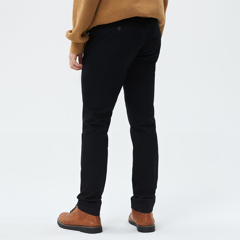 Pánské kalhoty GAP Chino Skinny Fit Pants True Black