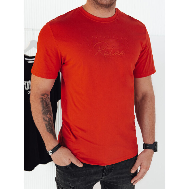 Pánské tričko s oranžovým potiskem Dstreet