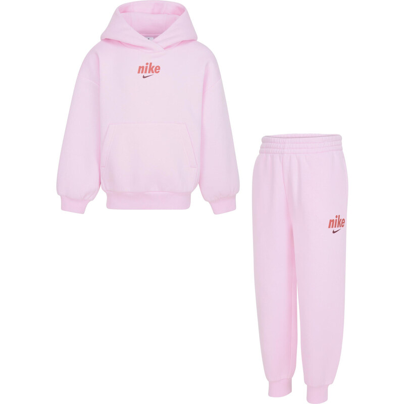 Nike pullover hoody set PINK