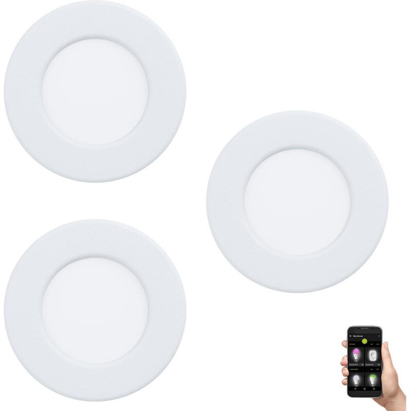 Eglo Eglo 33217 - SADA 3xLED RGBW Stmívatelné podhledové svítidlo FUEVA LED/3W/230V EG33217