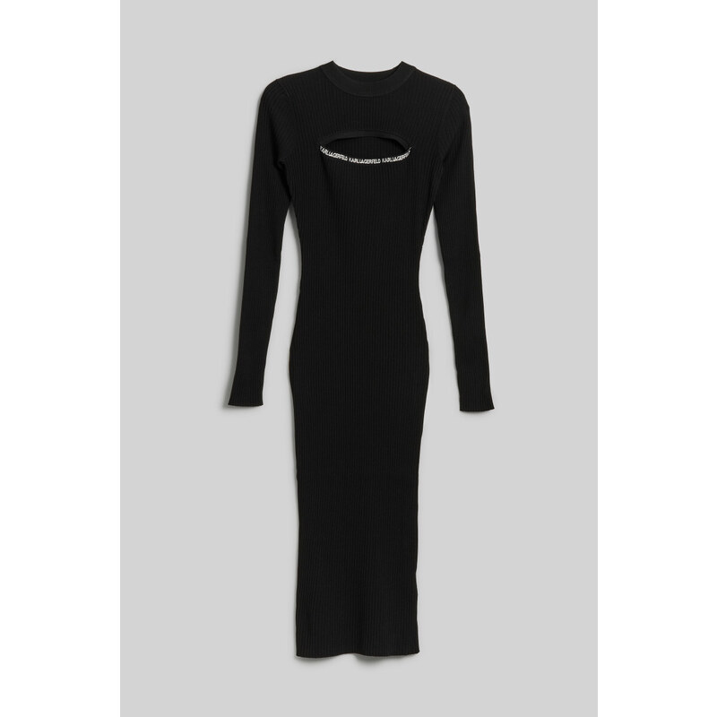 ŠATY KARL LAGERFELD LSLV KNIT DRESS