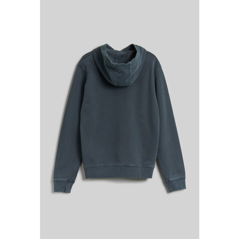 MIKINA WOOLRICH GARMENT DYED LOGO HOODIE