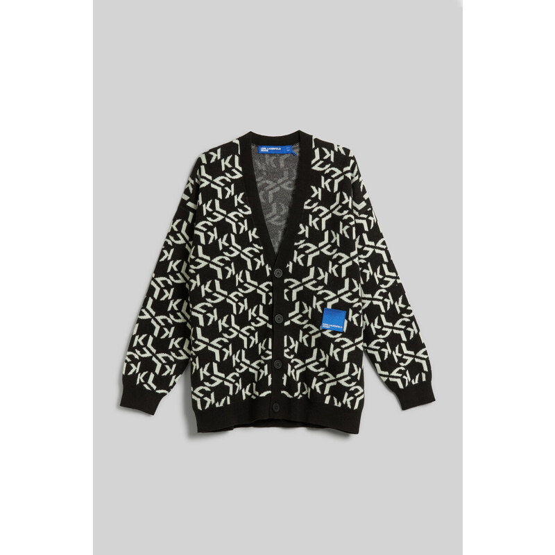 KARDIGÁN KARL LAGERFELD JEANS KLJ MONOGRAM JACQUARD CARDIGAN