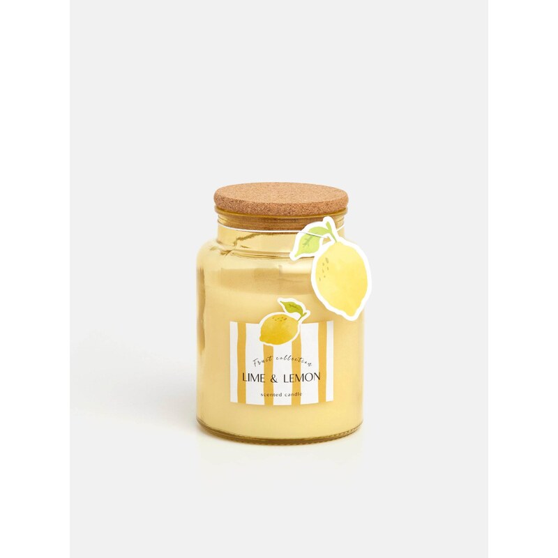 Sinsay - Vonná svíčka Lime & Lemon - žlutá
